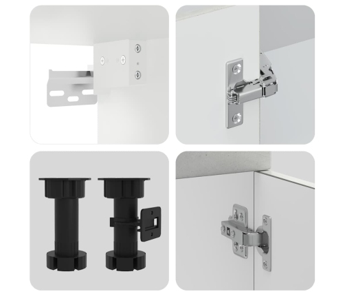 11-Daļīgs Virtuves Skapītis Komplekts, Porto, Betona Pelēks Vidaxl