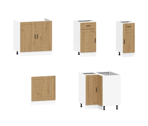 11-Daļīgs Virtuves Skapītis Komplekts, Porto, Koka Karas Vidaxl