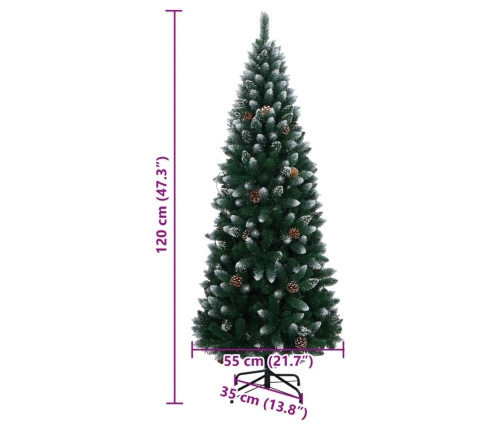 Mākslīgā Ziemassvētku Egle, 120 Cm, 150 Led Vidaxl