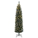 vidaXL mākslīgā Ziemassvētku egle, šaura, 150 cm, 150 LED