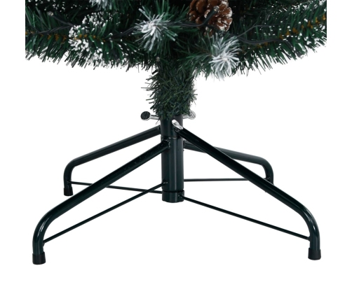 vidaXL mākslīgā Ziemassvētku egle, šaura, 150 cm, 150 LED