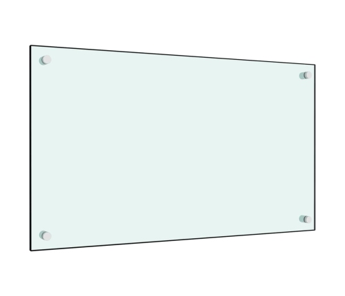 Virtuves Sienas Paneļi, 2 Gab., 70X50 Cm, Rūdīts Stikls, Balts Vidaxl