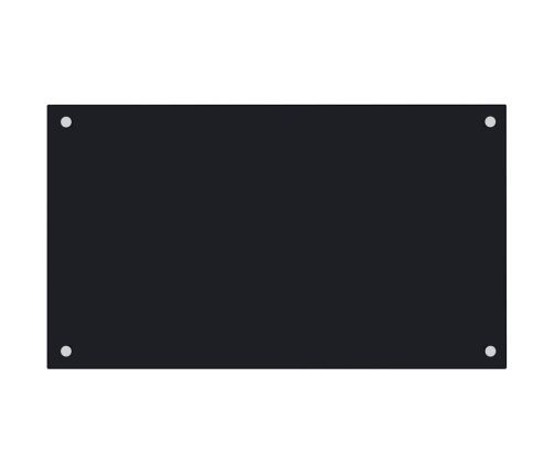 vidaXL virtuves sienas paneļi, 2 gab., 70x60 cm, rūdīts stikls, melns