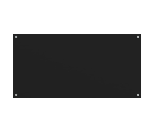 Virtuves Sienas Paneļi, 2 Gab., 80X60 Cm, Rūdīts Stikls, Melns Vidaxl