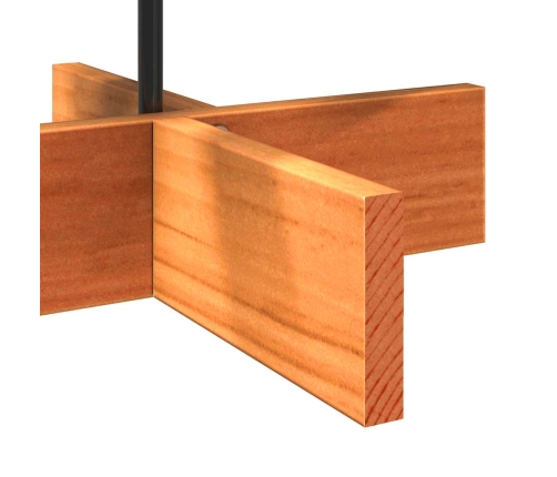 Koka Ziemassvētku Eglīte, Vaska Brūna, 80 Cm, Priedes Masīvkoks Vidaxl