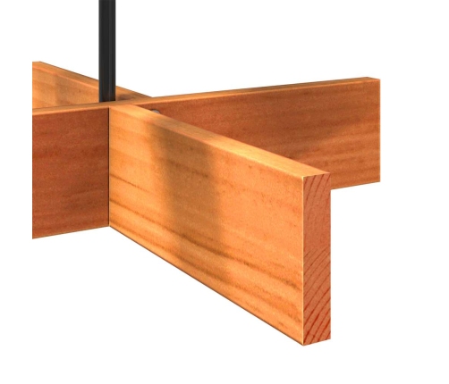 vidaXL koka Ziemassvētku eglīte vaska brūna 100 cm priedes masīvkoks