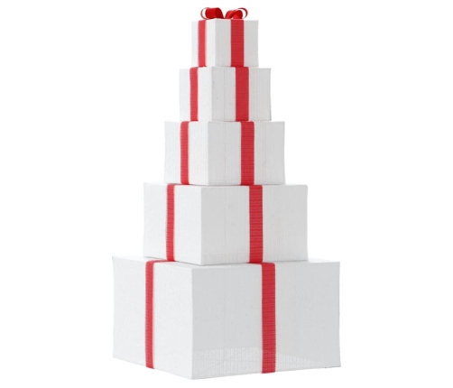 Ziemassvētku Rotājumu Dāvanu Kastīte 250 Led Diodes Silti Balta Vidaxl