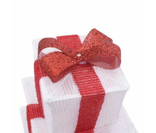 Ziemassvētku Rotājumu Dāvanu Kastīte 250 Led Diodes Silti Balta Vidaxl