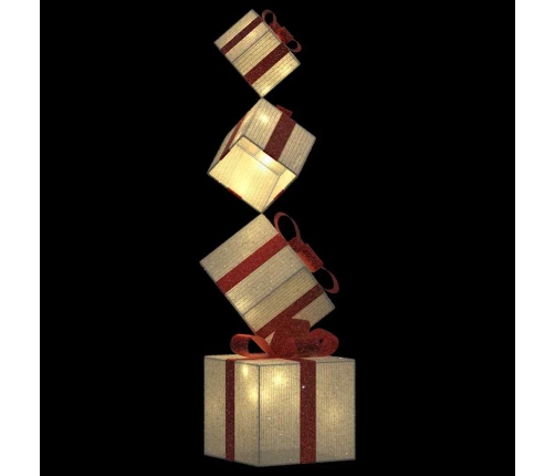 Ziemassvētku Rotājumu Dāvanu Kastīte 80 Gaismas Diodes Silti Vidaxl