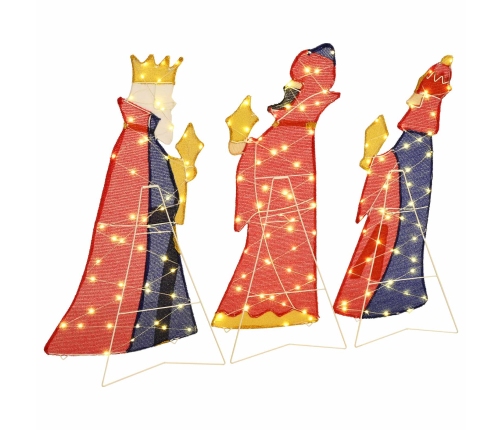 Ziemassvētku Apgaismojums 3 Pcs Silti Balts 105 Cm Audums Vidaxl