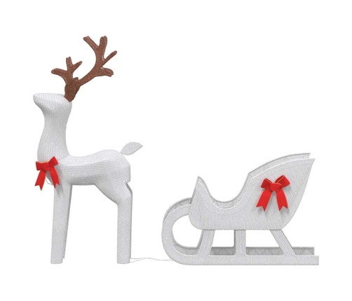 Ziemassvētku Rotājums Ziemeļbrieži Un Kamanas 100 Led Vidaxl