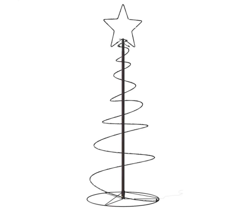 Led Ziemassvētku Eglīte 80 Led Silti Balta 120 Cm Vidaxl