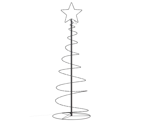 Led Ziemassvētku Eglīte 100 Led Silti Balta 150 Cm Vidaxl