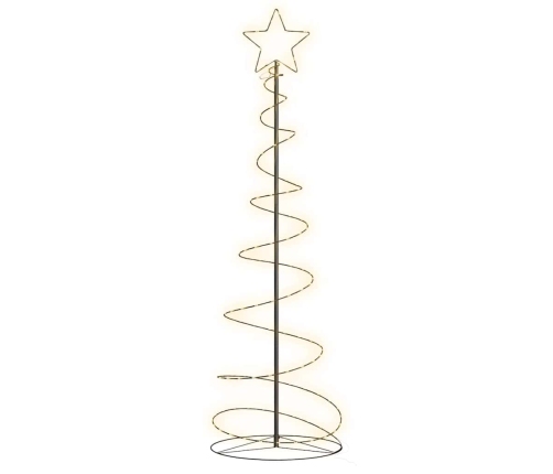 Led Ziemassvētku Eglīte 120 Led Silti Balta 180 Cm Vidaxl