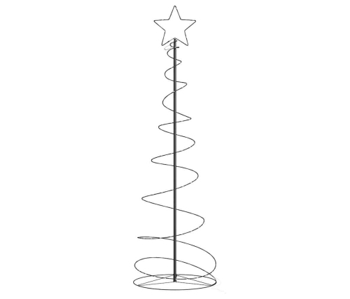 Led Ziemassvētku Eglīte 120 Led Silti Balta 180 Cm Vidaxl