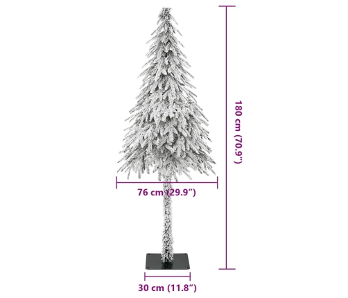 Mākslīgā Ziemassvētku Eglīte Balts 76 X 76 X 180 Cm Vidaxl