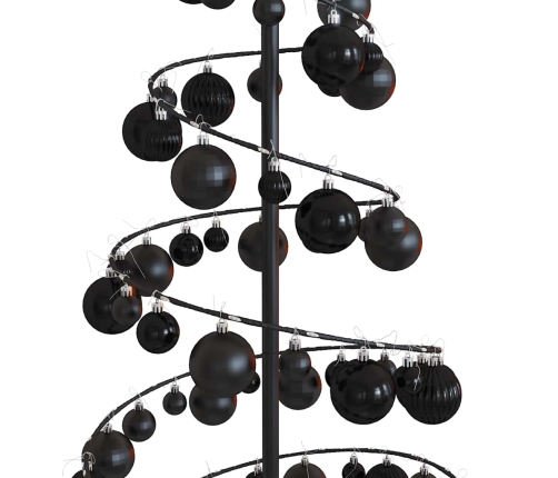 Led Ziemassvētku Eglīte Ar Nieciņiem 100 Led Silti Balta 150 Cm Vidaxl