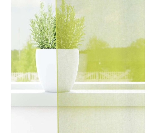 Voile Aizkari Ar Starplikām, 2 Gab., Dzeltenzaļi, 140X175 Cm Vidaxl