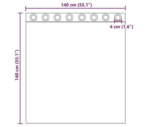 Voile Aizkari Ar Starplikām, 2 Gab., Brūni, 140X140 Cm Vidaxl