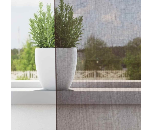 Voile Aizkari Ar Starplikām, 2 Gab., Brūni, 140X245 Cm Vidaxl