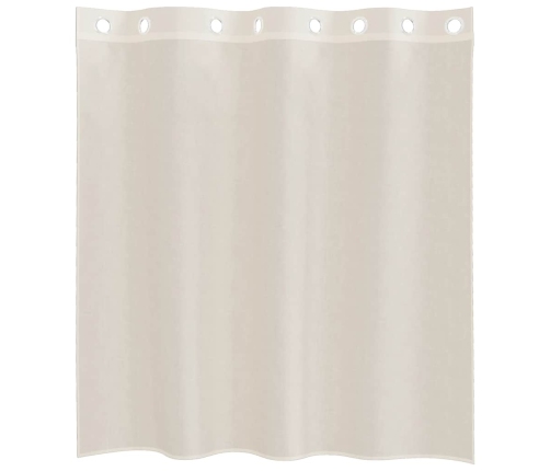 Voile Aizkari Ar Starplikām, 2 Gab., Krēmkrāsa, 140X140 Cm Vidaxl