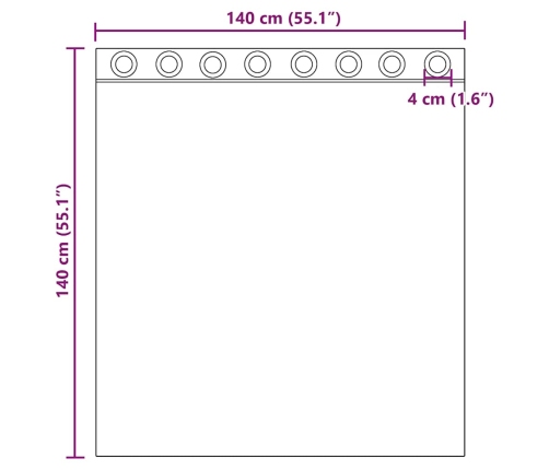 Voile Aizkari Ar Starplikām, 2 Gab., Krēmkrāsa, 140X140 Cm Vidaxl