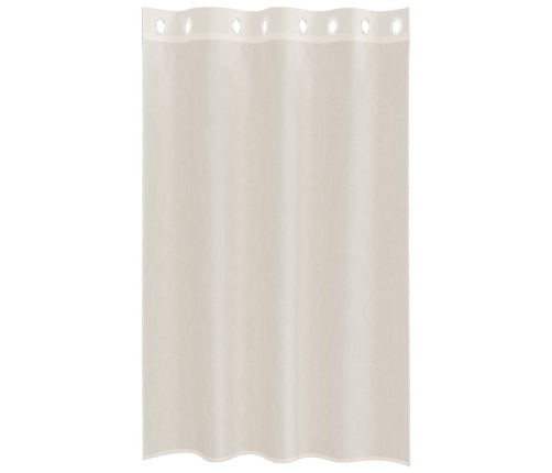 Voile Aizkari Ar Starplikām, 2 Gab., Krēmkrāsa, 140X175 Cm Vidaxl