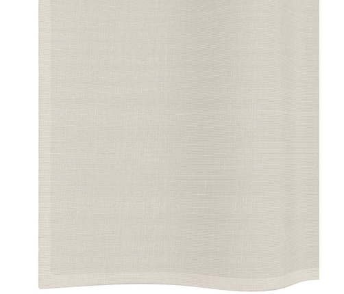 Voile Aizkari Ar Starplikām, 2 Gab., Krēmkrāsa, 140X225 Cm Vidaxl