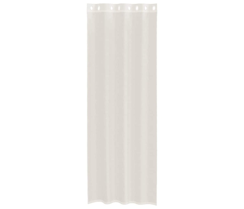 Voile Aizkari Ar Starplikām, 2 Gab., Krēmkrāsa, 140X260 Cm Vidaxl