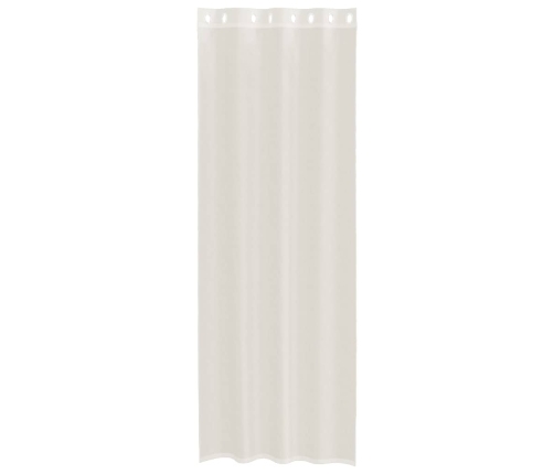 Voile Aizkari Ar Starplikām, 2 Gab., Krēmkrāsa, 140X300 Cm Vidaxl