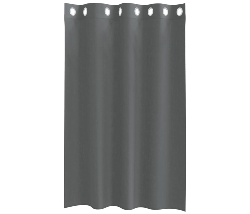 Voile Aizkari Ar Starplikām, 2 Gab., Tumši Pelēki, 140X175 Cm Vidaxl