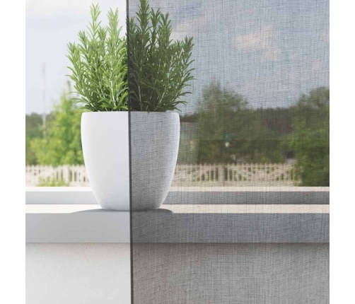 Voile Aizkari Ar Starplikām, 2 Gab., Tumši Pelēki, 140X225 Cm Vidaxl