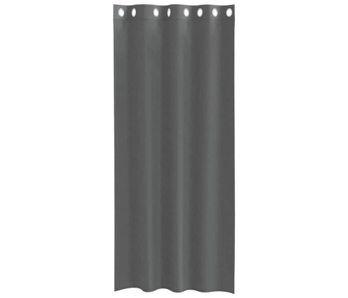 Voile Aizkari Ar Starplikām, 2 Gab., Tumši Pelēki, 140X245 Cm Vidaxl