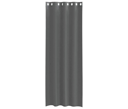 Voile Aizkari Ar Starplikām, 2 Gab., Tumši Pelēki, 140X260 Cm Vidaxl