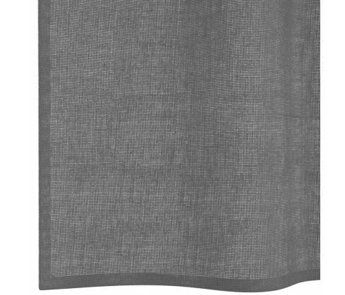 Voile Aizkari Ar Starplikām, 2 Gab., Tumši Pelēki, 140X260 Cm Vidaxl