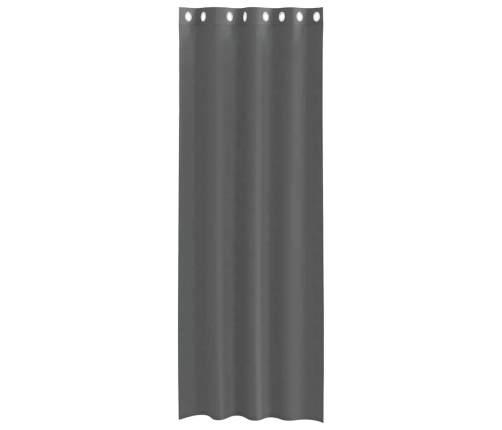 Voile Aizkari Ar Starplikām, 2 Gab., Tumši Pelēki, 140X300 Cm Vidaxl