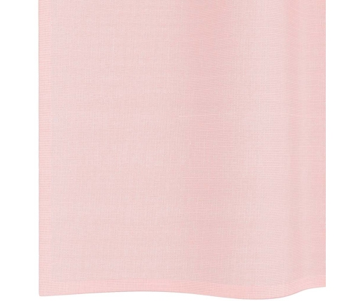 Voile Aizkari Ar Starplikām, 2 Gab., Gaiši Rozā, 140X140 Cm Vidaxl