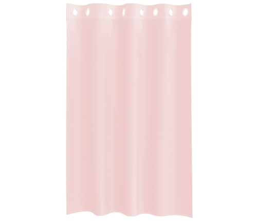 Voile Aizkari Ar Starplikām, 2 Gab., Gaiši Rozā, 140X175 Cm Vidaxl