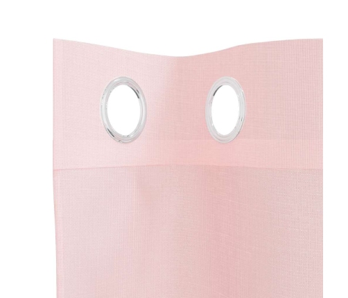 Voile Aizkari Ar Starplikām, 2 Gab., Gaiši Rozā, 140X260 Cm Vidaxl