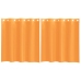 Voile Aizkari Ar Starplikām, 2 Gab., Oranži, 140X140 Cm Vidaxl