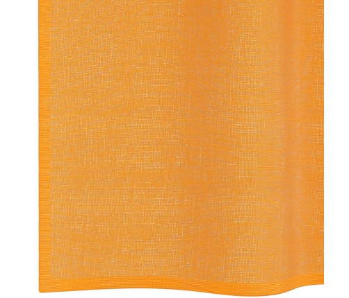 Voile Aizkari Ar Starplikām, 2 Gab., Oranži, 140X140 Cm Vidaxl