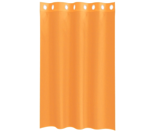 Voile Aizkari Ar Starplikām, 2 Gab., Oranži, 140X175 Cm Vidaxl