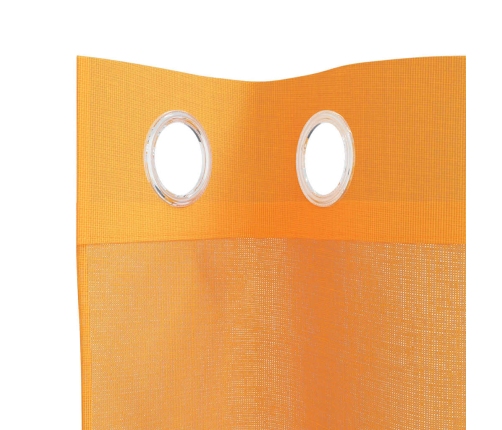 Voile Aizkari Ar Starplikām, 2 Gab., Oranži, 140X225 Cm Vidaxl