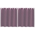 Voile Aizkari Ar Starplikām, 2 Gab., Violeti, 140X140 Cm Vidaxl
