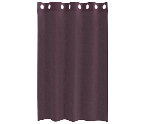 Voile Aizkari Ar Starplikām, 2 Gab., Violeti, 140X175 Cm Vidaxl