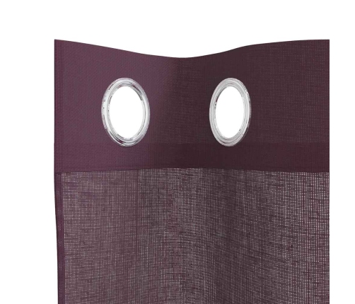 Voile Aizkari Ar Starplikām, 2 Gab., Violeti, 140X175 Cm Vidaxl