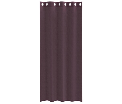 Voile Aizkari Ar Starplikām, 2 Gab., Violeti, 140X245 Cm Vidaxl