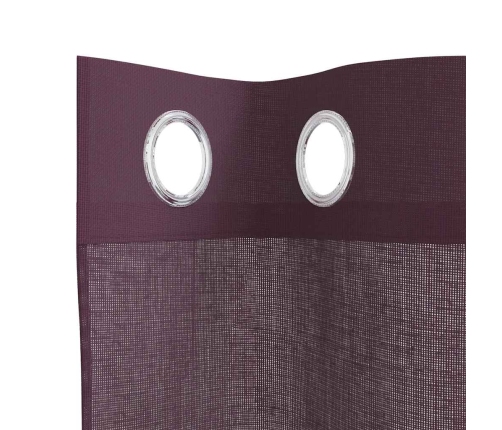 Voile Aizkari Ar Starplikām, 2 Gab., Violeti, 140X260 Cm Vidaxl