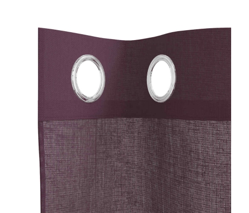 Voile Aizkari Ar Starplikām, 2 Gab., Violeti, 140X300 Cm Vidaxl