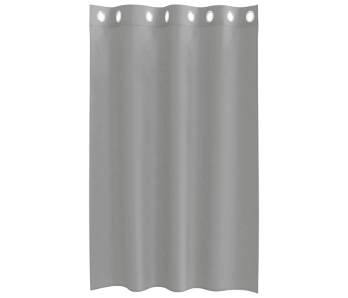 Voile Aizkari Ar Starplikām, 2 Gab., Gaiši Pelēki, 140X175 Cm Vidaxl